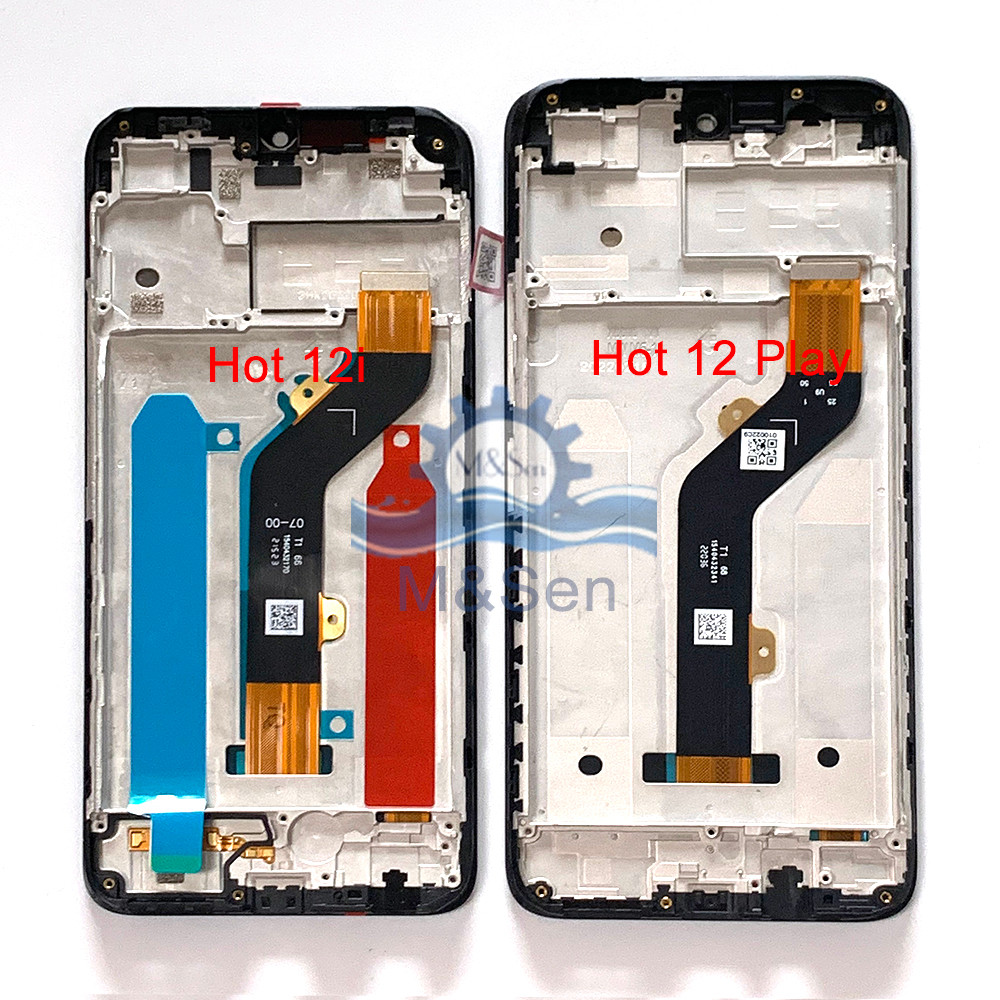 Tested LCD For Infinix Hot 12 Play X6816 LCD splay Screen+Frame Tou gitizer For Hot 12i X665 Hot 12 