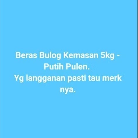 Beras Bulog 5kg - Putih Pulen