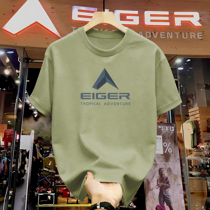 Kaos Pria T Shirt kaos kerah pria lengan pendek kaos distro pria baju bini orang Kaos EIGER Original