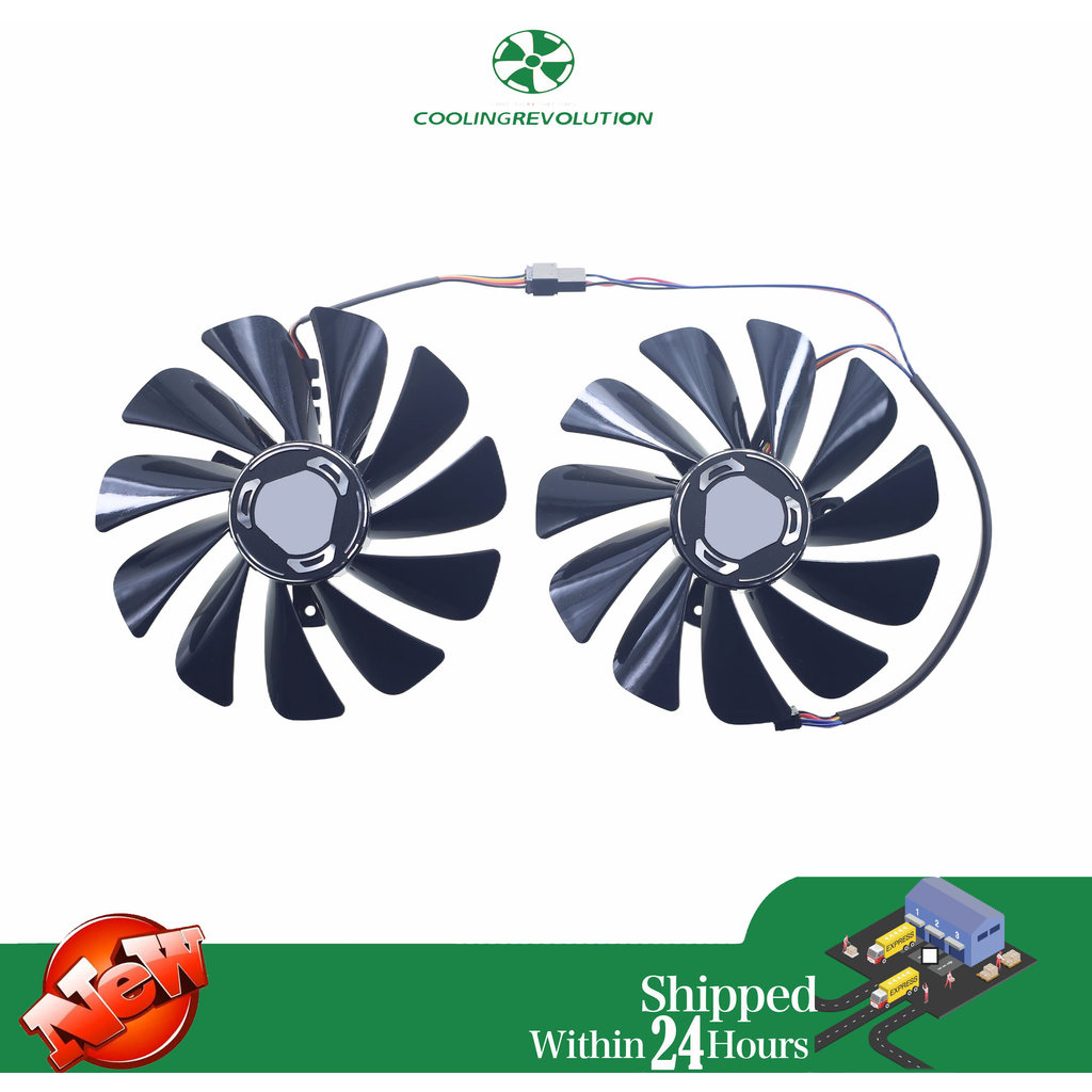 95MM FDC10U12S9-C DC12V 0.45AMP Graphics Card Fan For XFX RX 5600 5700 XT RAW II