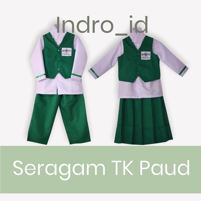 SERAGAM TK NASIONAL PANJANG HIJAU