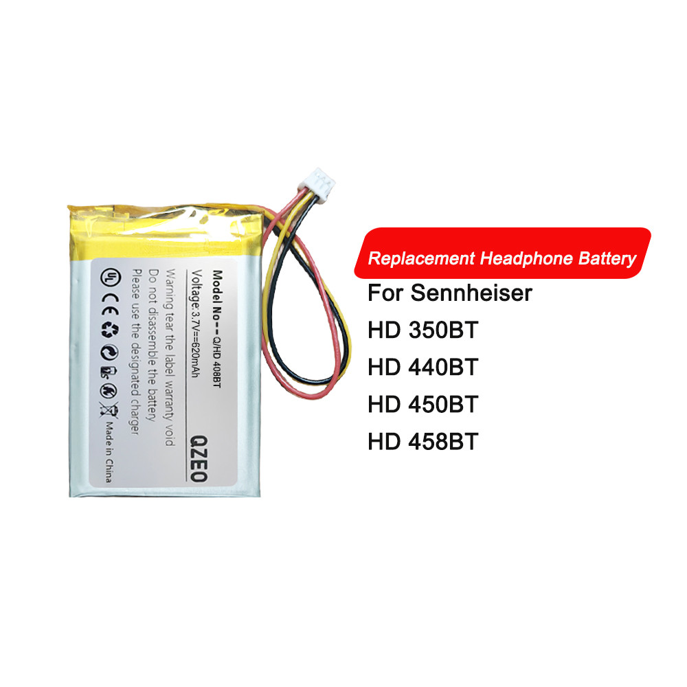 Replacement Headset Battery For Sennheiser HD 350BT 440BT 450BT 458BT HD350BT HD440BT HD450BT HD458B