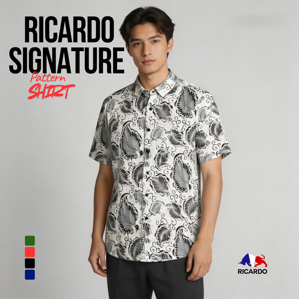 RICARDO Collection Kemeja Pria Motif 1 Saku