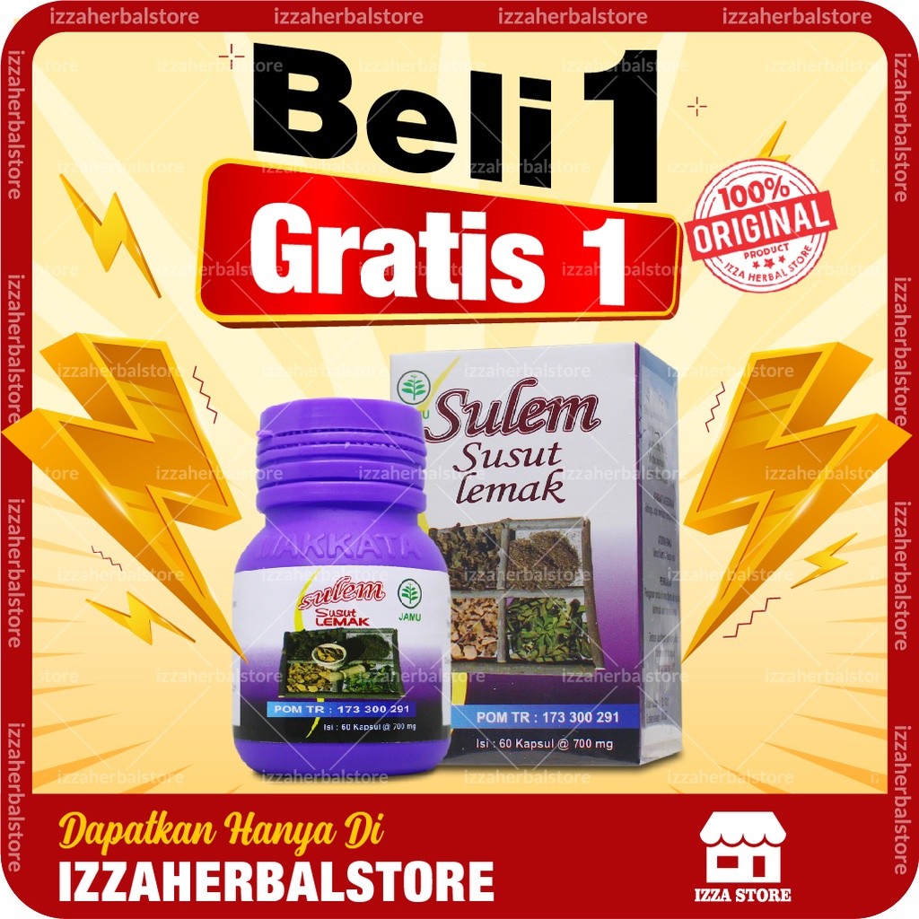 Slimming SULEM Susut Lemak PENURUN Berat Badan Ampuh Bpom PRIA Dan WANITA Sliming Herbal Kapsul Ori 