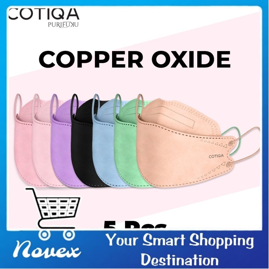 Masker KF94 COTIQA KF 94 5ply Copper Oxide Mask Tembaga isi 5pcs