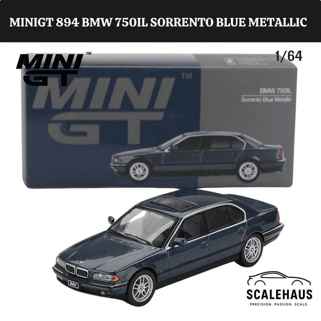 MiniGT 894 BMW 750IL Sorrento Blue Metallic