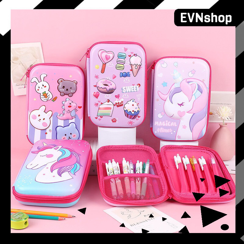 Kotak Pensil 3D Pencil Case MIRIP SMIGGLE Lookalike KB PG TK SD HardTop Organizer Lucu Tepak Alat Tu