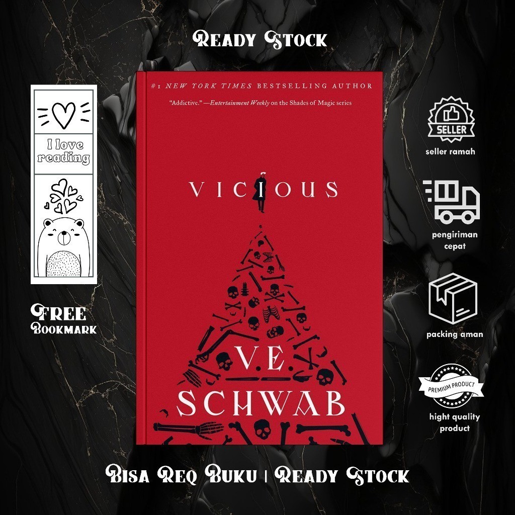 Vicious by V. E. Schwab (English/Indonesia)