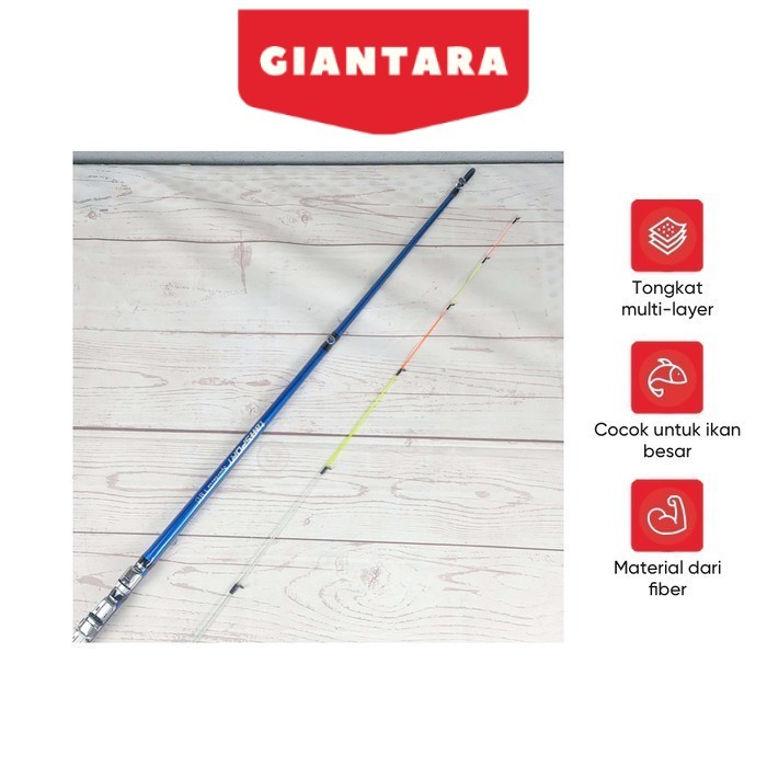 TAFFSPORT Spartacus 180 Joran Pancing Spinning Carbon 2 Segments 1.8M