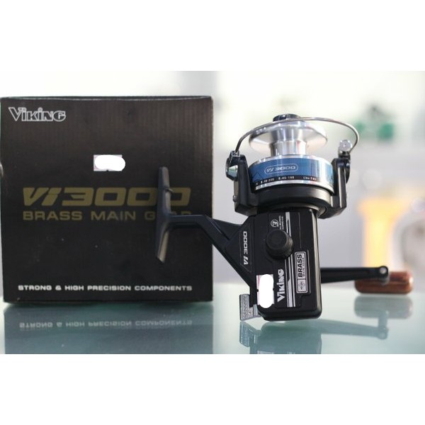 Promo 5.5 Reel Viking VI 3000 / 5000 / 7000 / 9000 WOOD KNOB (3BB) Terbaru Dan Termurah