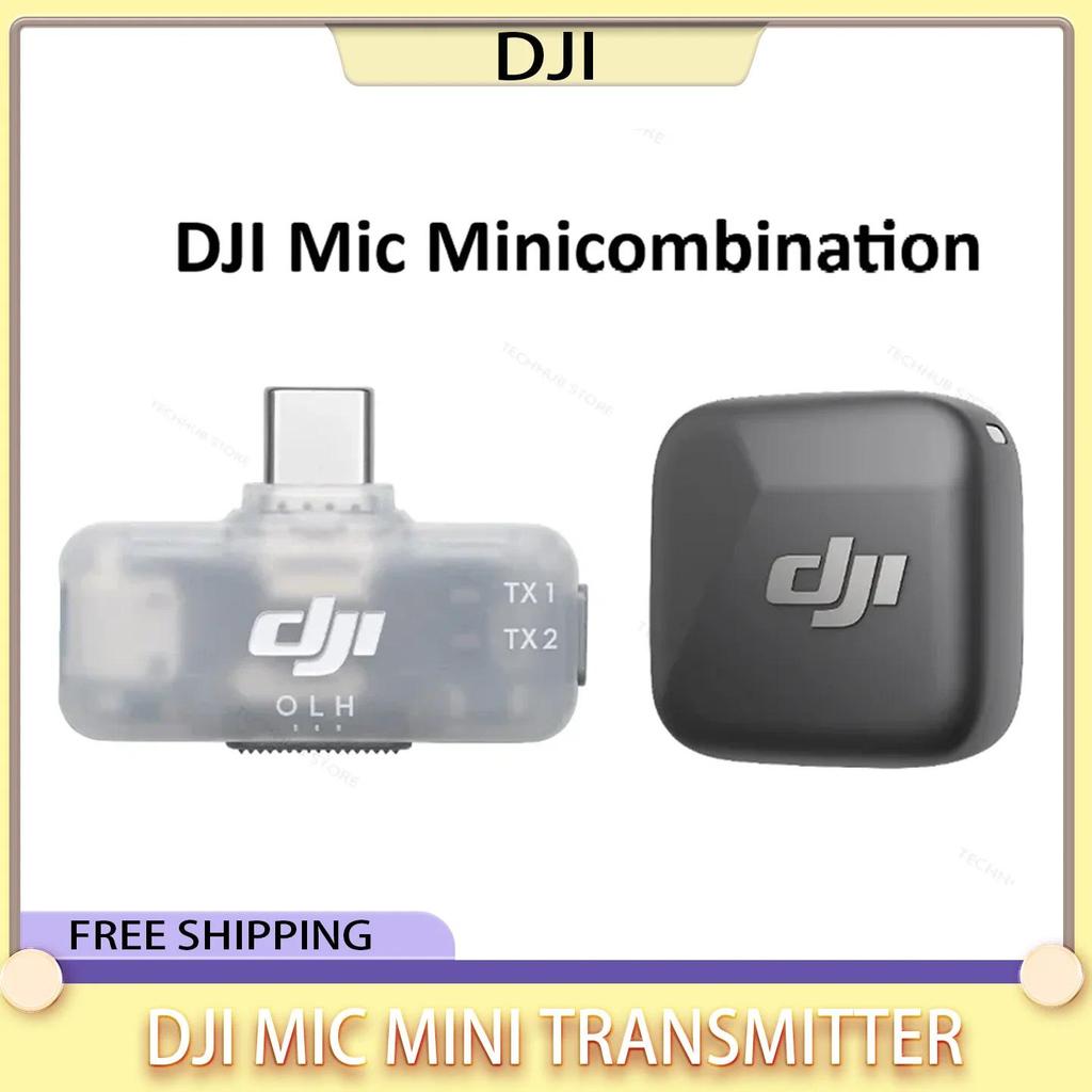 DJI Mic Mini Transmitter Mobile Phone Receiver Combination DJI Original Mini Wireless Noise Cancelli