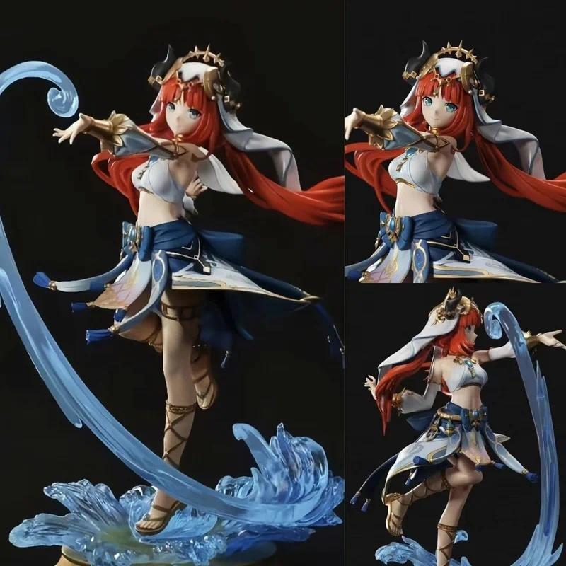 Genshin Impact 27cm Tall Pvc Anime Figure Nilou - Articulated Action Model Doll | Collectible Toy, D