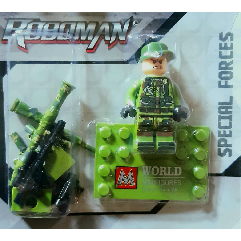 MAINAN BLOK TENTARA / MAINAN ROBOMAN TENTARA / MAINAN ROBOMAN BALOK TENTARA