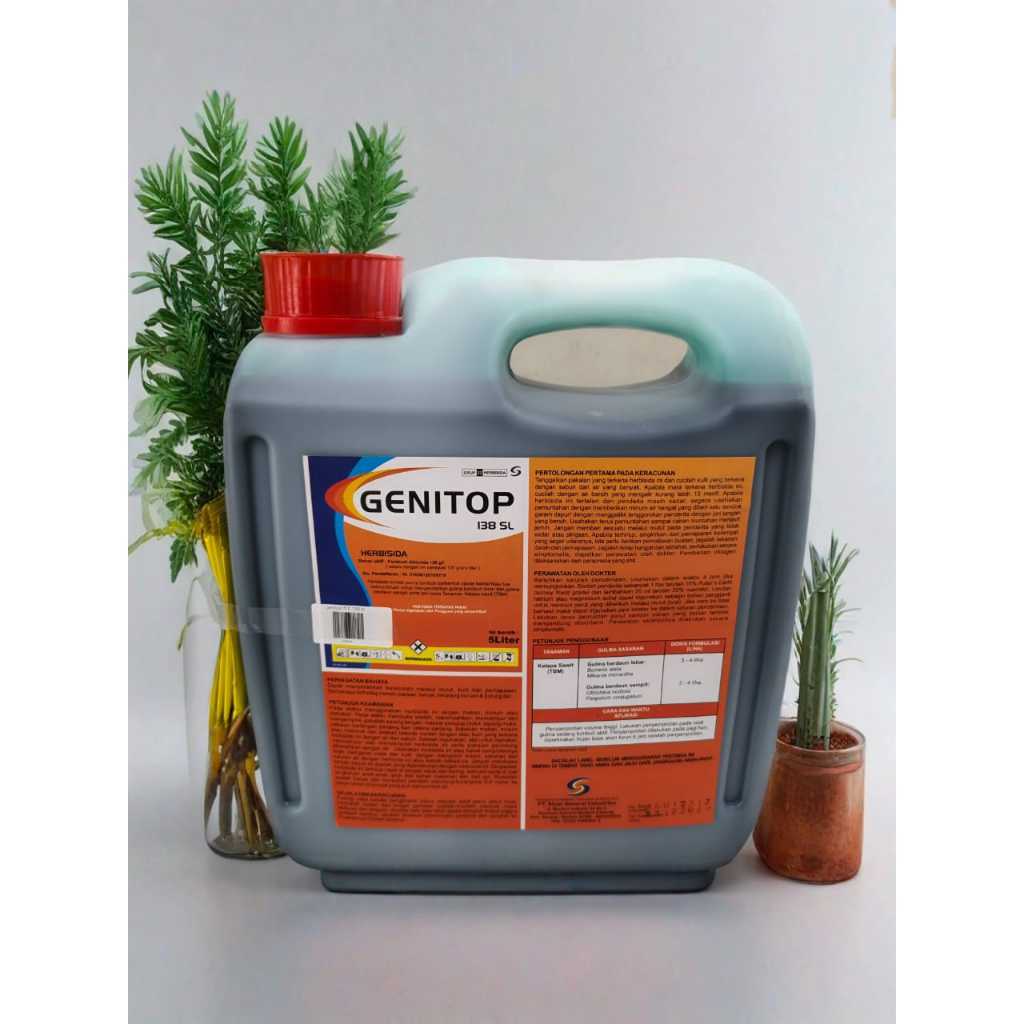 ( ORI 100% ) Herbisida Genitop 138 SL 5 Ltr