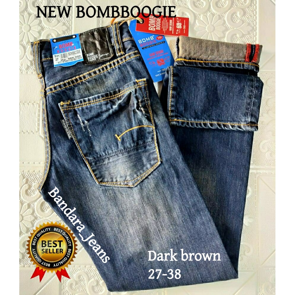 PROMO/ Celana Panjang Pria Bombboogie Terbaru / BOMBBOOGIE JEANS 27-38 / Celana Jeans Panjang Bombbo