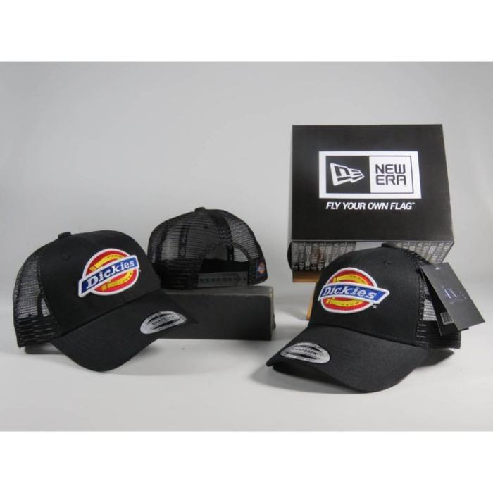 topi snapback dickies original import/ dickies cap - Cap Hitam