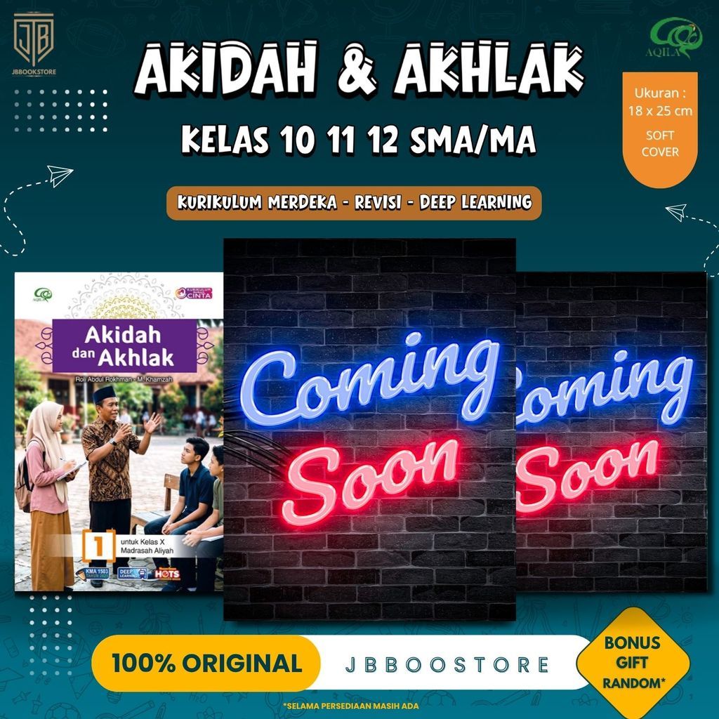 [ Tiga Serangkai ] Buku Akidah Dan Akhlak Kelas 10 11 12 SMA/MA / Akidah Akhlak SMA/MA  / Kurikulum 