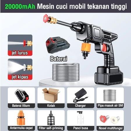 Mesin Steam Cordless / Mesin Saja / HARGA TANPA BATERE TANPA CHARGER DECKER Alat Cuci Mobil Jet Clea