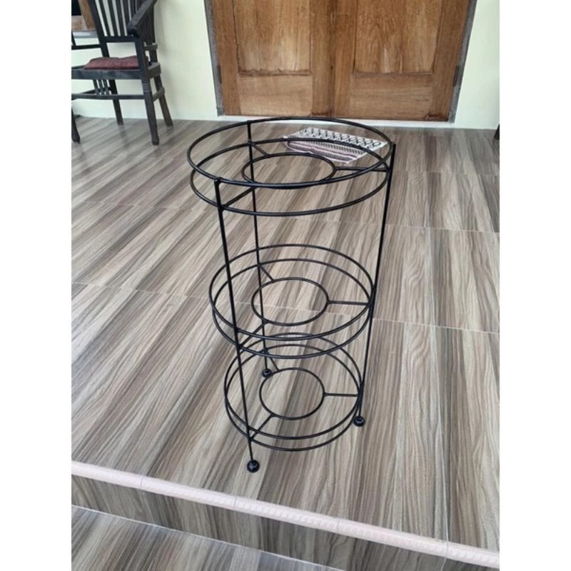 Rak Panci Rak Wajan Ceret Teflon Panci Rak Organizer minimalis Penyimpanan