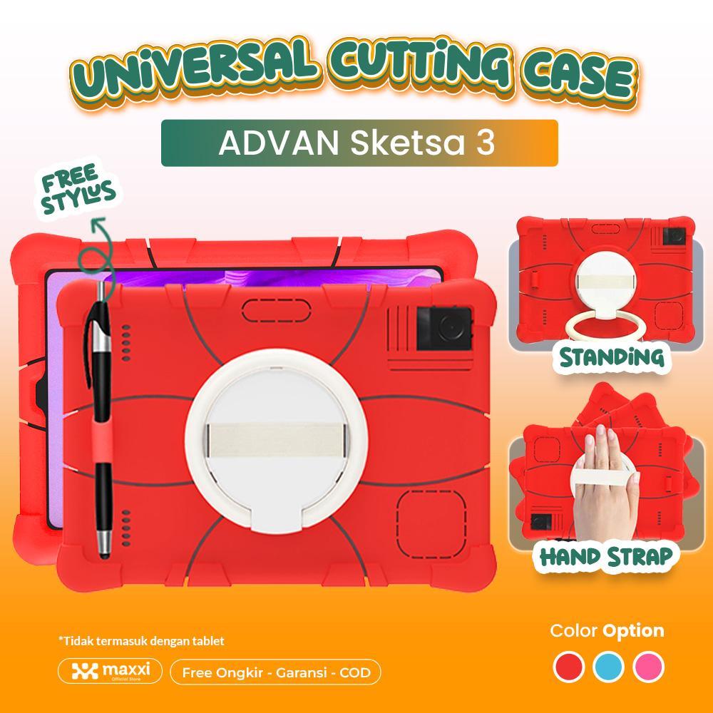 Case for Advan Sketsa 3 10.1" 2023 Shockproof Tahan Benturan Free Stylus Pen Universal Case for Adva