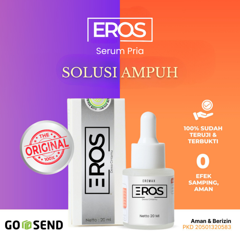 EROS Tetes Pria Perkasa | Eros Dewa Cintamu Original Teruji Aman Wangi Parfum Tahan Lama