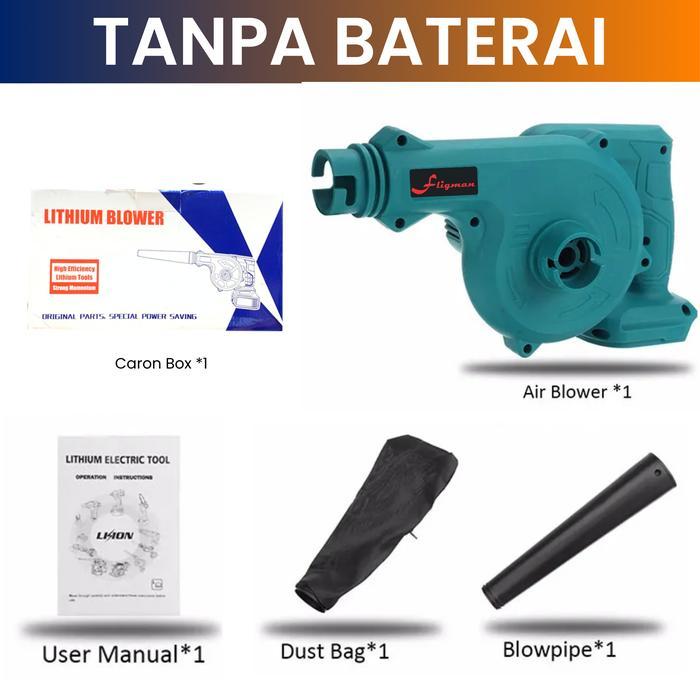 Blower Mesin Blower Tangan Baterai Cordless Blower Angin Pengering - Fligman Mesin Blower Baterai 2i