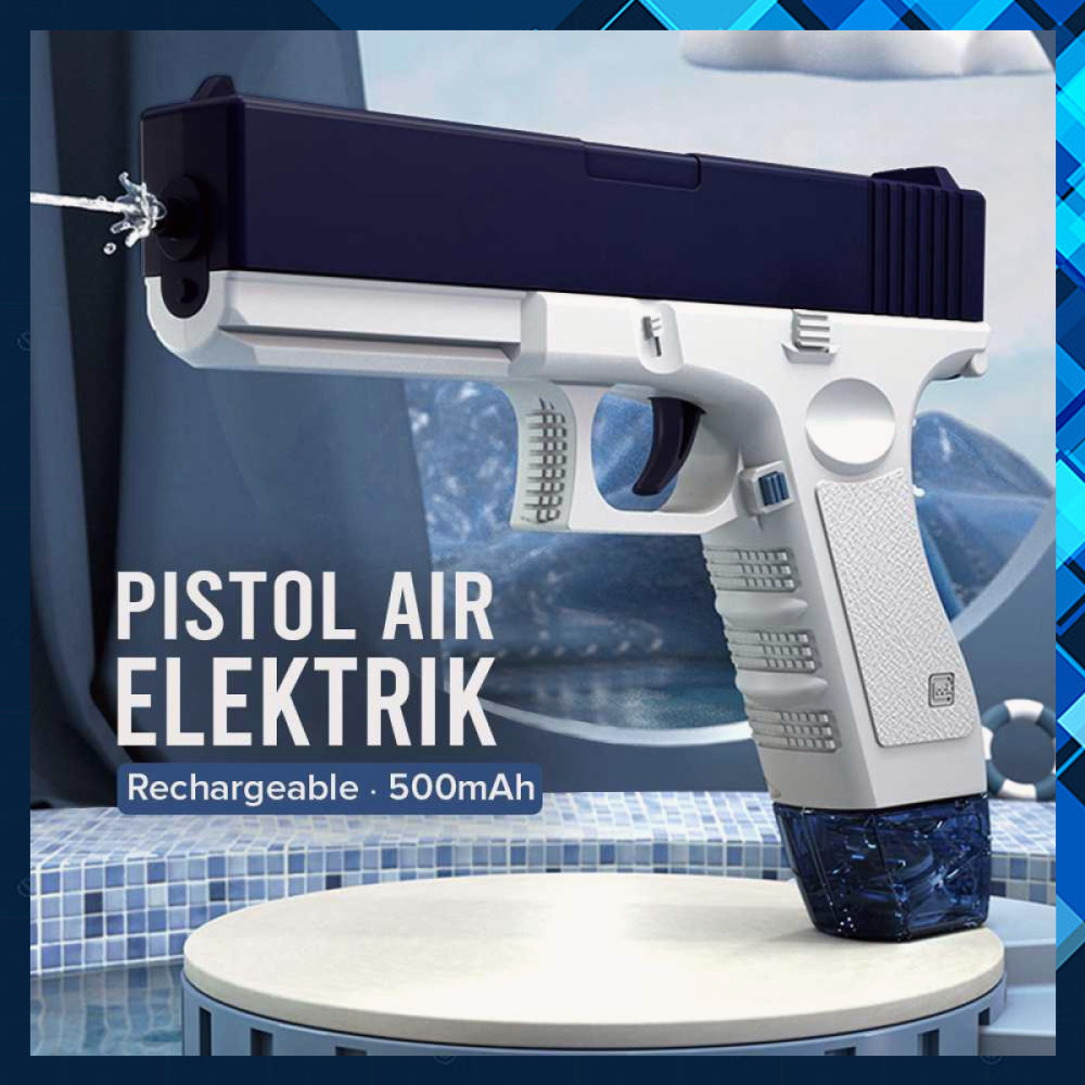 Pistol Air Mainan Elektrik Water Gun Rechargeable 500mAh -TY463
