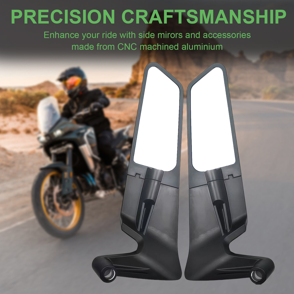 2 Buah Kaca Spion Sepeda Motor Universal 10Mm 8Mm Kaca Spion Siluman Kaca Spion Sepeda Motor Kaca Sa