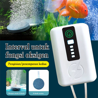 Pompa Udara Oksigen AC/DC USB Kandila Aerator 2 Lubang 9950