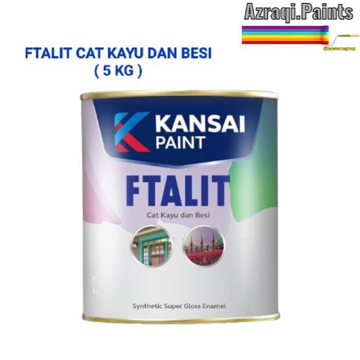 CAT FTALIT CAT KAYU DAN BESI ( 5 KG ) KANSAI PAINT - WHITE GLOSS