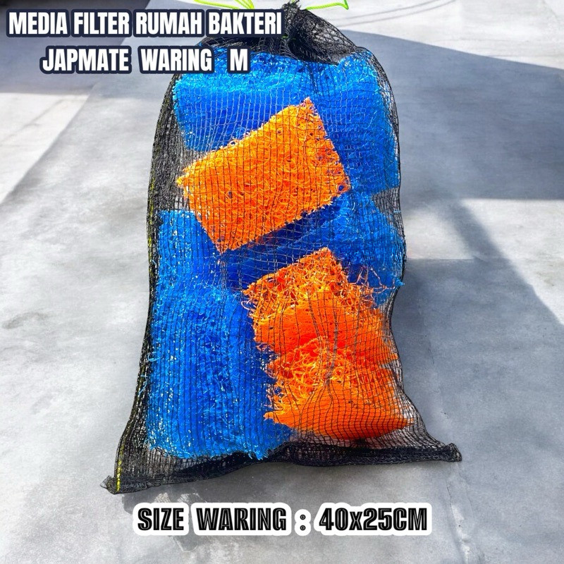 MEDIA FILTER BIO BLOCK RUMAH BAKTERI JAPMATE WARING S M AQUARIUM DAN KOLAM