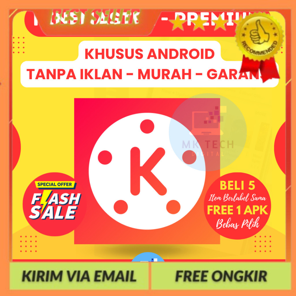 Aplikasi KINE.MASTER PREMIUM - Garansi - Murah