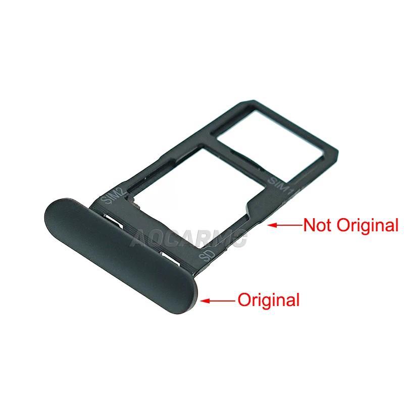 Aocarmo For Sony Xperia 10 II X10ii XQ-AU51 XQ-AU52 SO-41A SOV43 Dual SIM Card Holder Tray Slot With