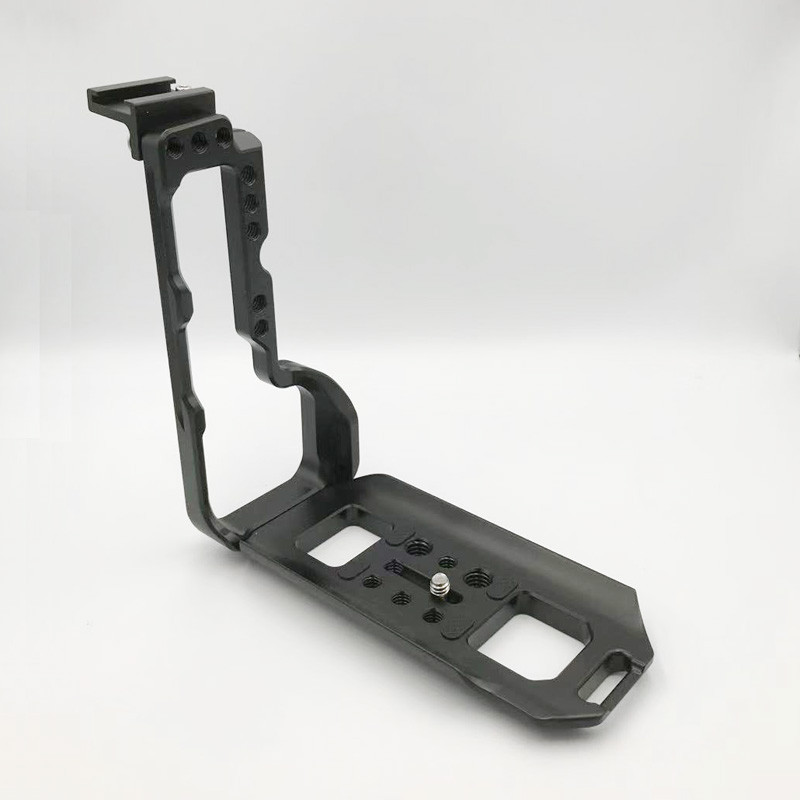 For Fuji Fujifilm GFX 100 Camera L Bracket With Hot Shoe Hand Grip Quick Release Plate