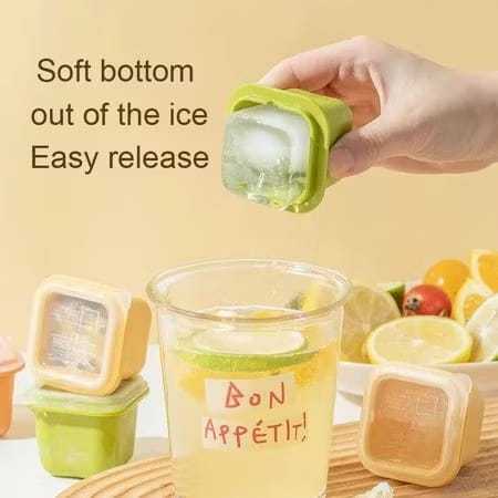 Kotak Mini Cetakan Es Batu Puding Jelly Kotak Kecil Cetakan Dengan Tutup Serbaguna