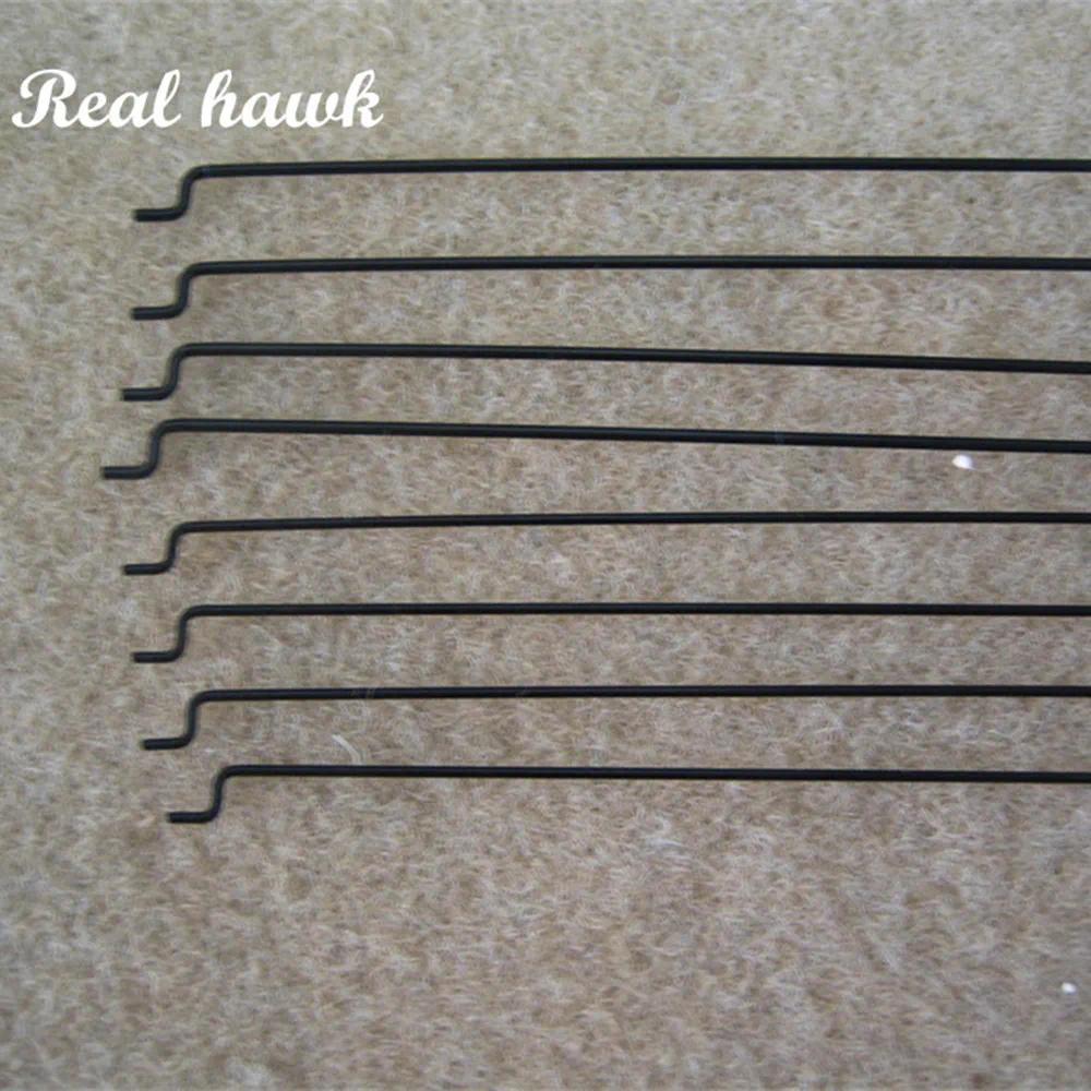 10pcs Z type D1.0/1.2/1.5mm push rod steel wire push pull rod pushrod for rc aircraft airplane pull 