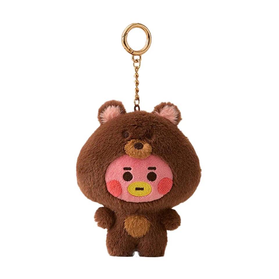 BT21 Anime Kawaii BABY Zoo Series Plush Doll Keychain Cute Cartoon Doll School Bag Pendant Decoratio