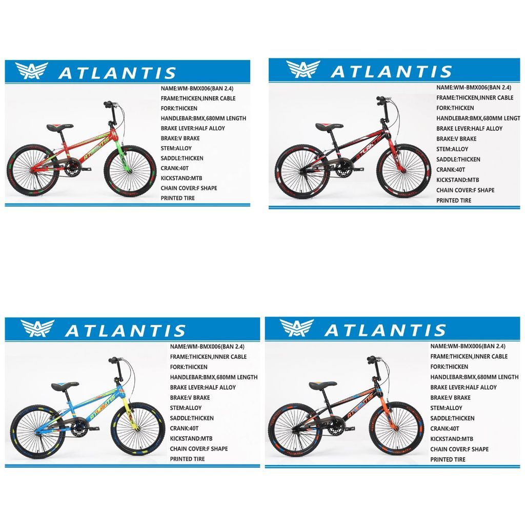 SEPEDA ANAK LAKI LAKI  BMX 20 INCH ATLANTIS 006