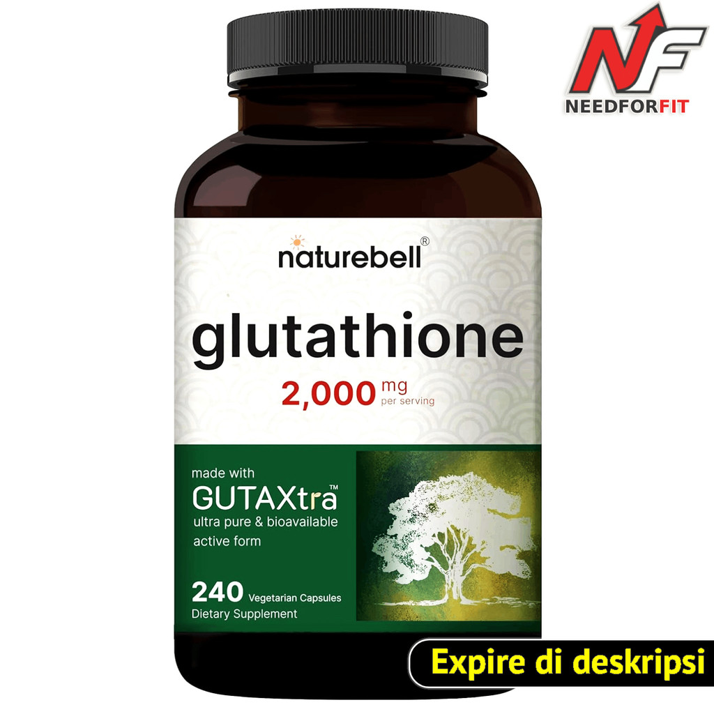 Naturebell Glutathione 1000mg Reduced 2000mg 240 Caps