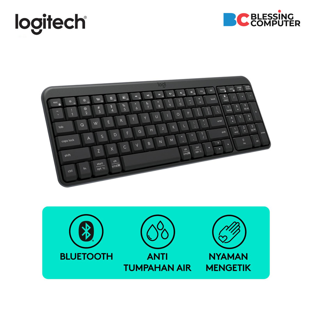 Keyboard Wireless Logitech K250 Dual Mode Grafit