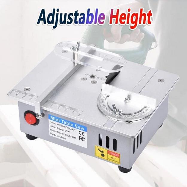 Table Saw Mini Portable Mesin Potong Meja Mini Serbaguna DC 24V |