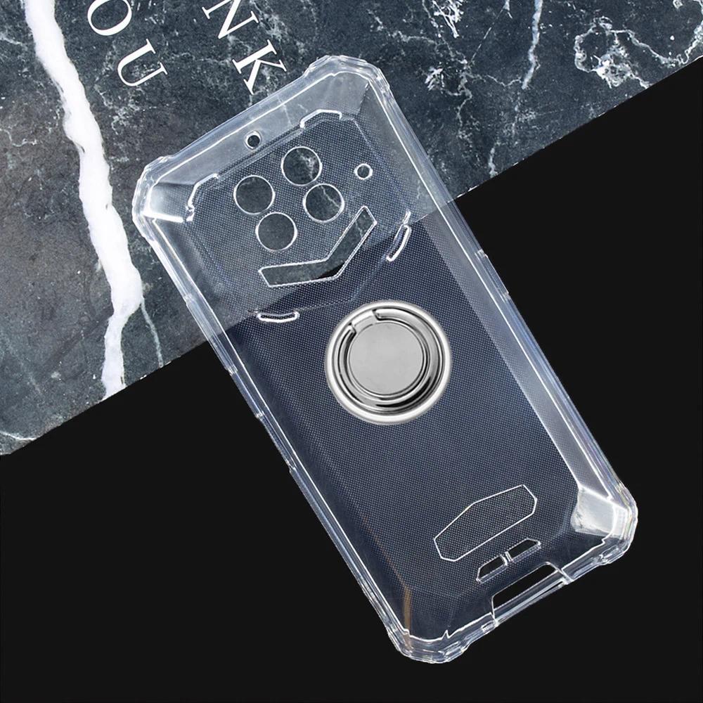 For Oukitel WP15 5G 6.52" 2021 Back Ring Holder Bracket Phone Cover TPU Soft Silicone Case On WP 15