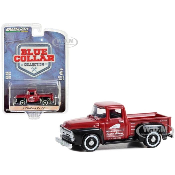 35260-A Greenlight 1956 Ford F-100 Blue Collar Series 12 Diecast