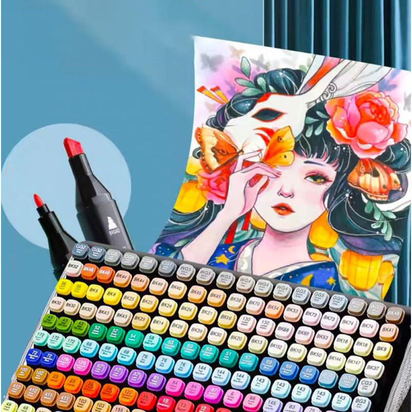 Set Spidol Warna 262 Dual Tip Marker Fine Art Drawing Art Marker
