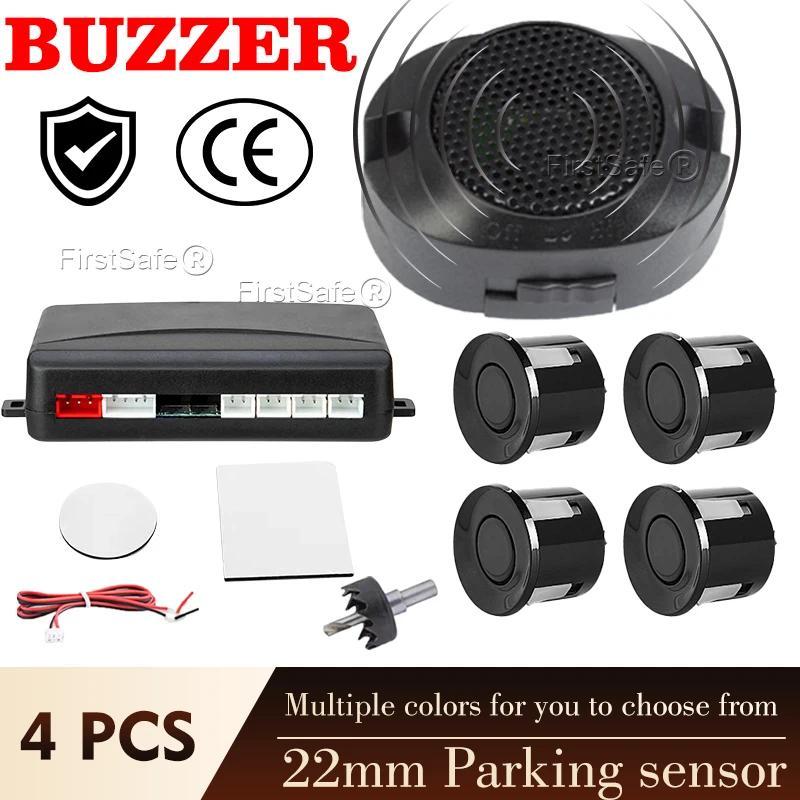 Parking Sensor Assistant Parktronics 12 Colors 22mm Flat Sensor Reverse Radar Buzzer Sound Alarm