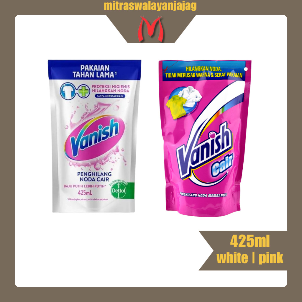 VANISH Cair Kemasan Refil 425ml | Penghilang Noda Efektif