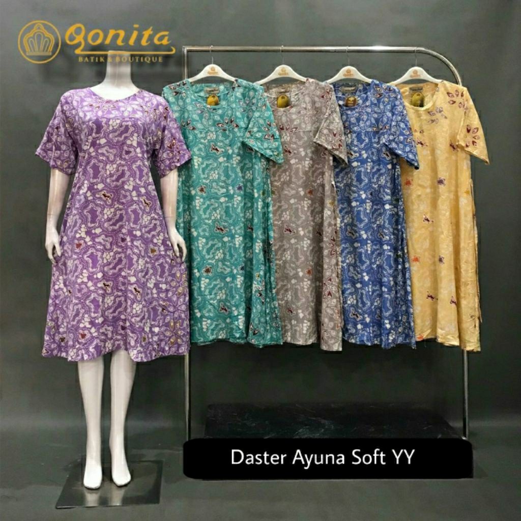 Qonita {Ld 110, Pb 110} Daster Ayuna Soft YY 100 % ORI Produk Batik Pekalongan