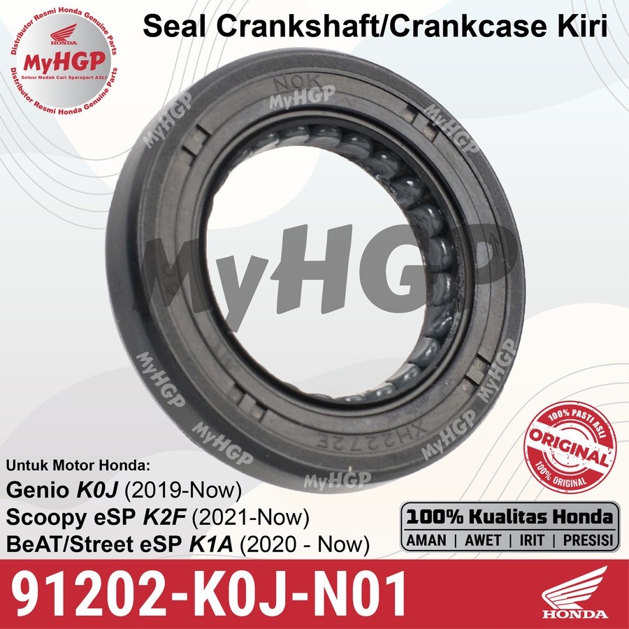 91202K0JN01 Seal Crank Shaft Kiri Kruk As Genio BeAT K1A Scoopy K2F Krukas 91202-K0J-N01 91202 K0J N