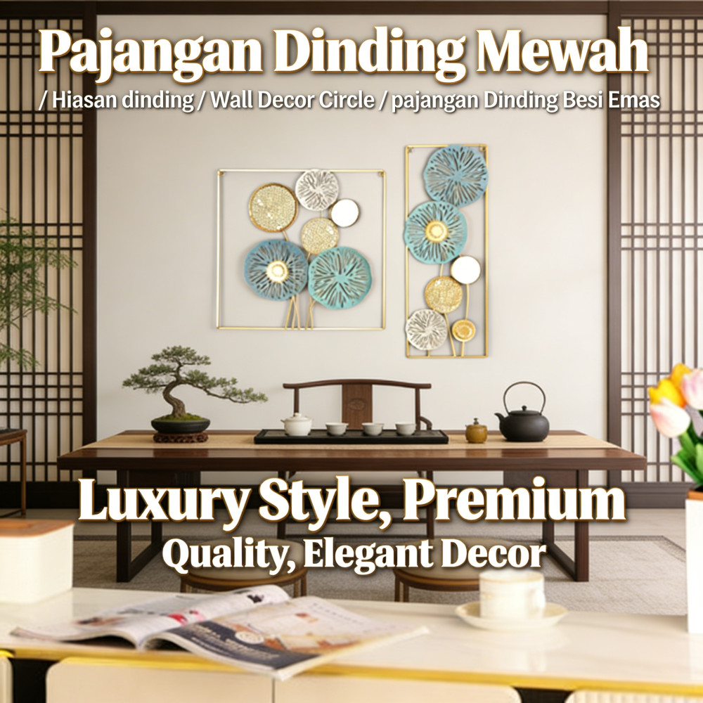 Pajangan Dinding Mewah Hiasan Wall Decor Circle