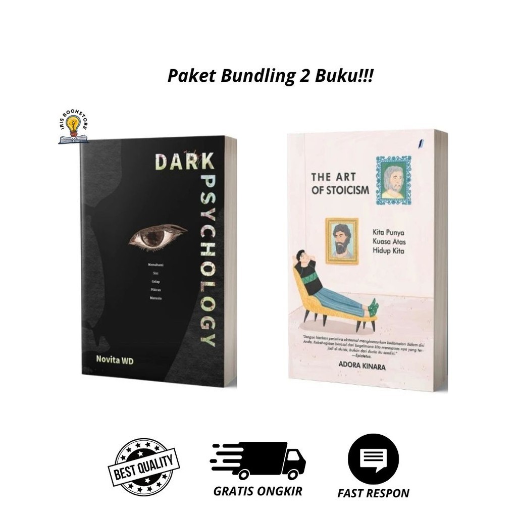 Mulia Store|| Best Seller Buku Self Improvement dan Psikologi Bahasa Indonesia (The Art Of Stoicisme